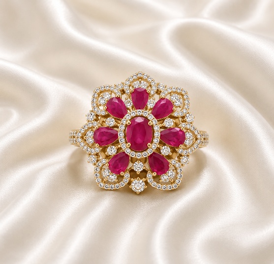 Ruby Pink Ring